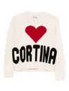 Mc2 Saint Barth Kyla Heart Intarsia Sweater In Neutral
