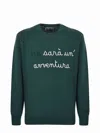 Mc2 Saint Barth "non Sarà Un`avventura" Sweater In Verde Inglese