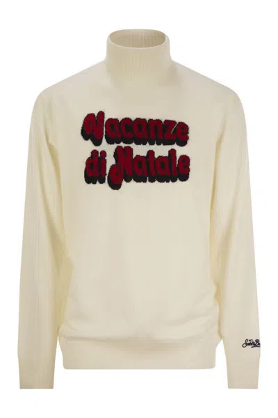 MC2 SAINT BARTH MC2 SAINT BARTH WOOL AND CASHMERE BLEND TURTLENECK SWEATER VACANZE DI NATALE