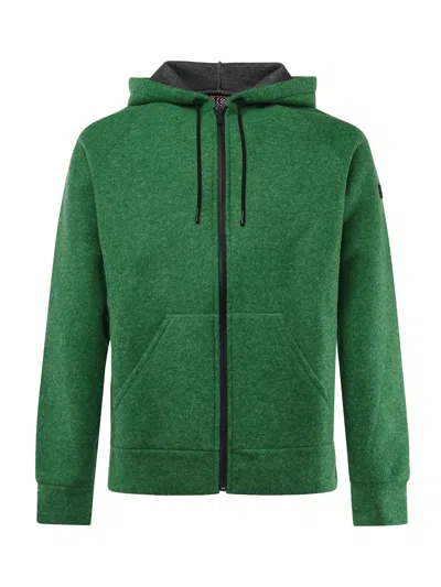 Mc2 Saint Barth Carrel Hoodie Full Zip Hoodie In Green