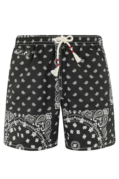 Mc2 Saint Barth Swim Short With Cord Coulisse In Black