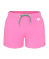Mc2 Saint Barth Swim Shorts With Laces In Pink