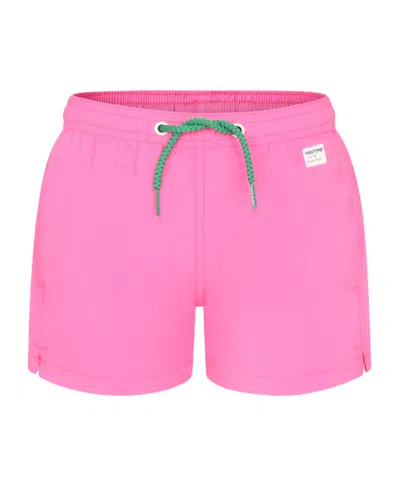 Mc2 Saint Barth Swim Shorts With Laces In Fuchsia