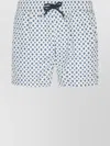 Mc2 Saint Barth Swim Trunks Drawstring Waist Print In White