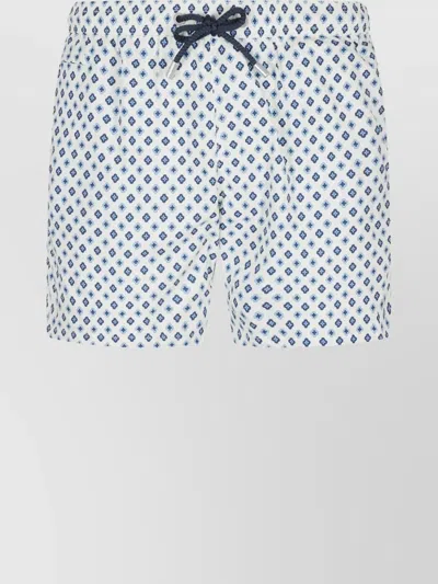 MC2 SAINT BARTH SWIM TRUNKS DRAWSTRING WAIST PRINT