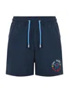 Mc2 Saint Barth One-piece Beachwear In Blu Scuro