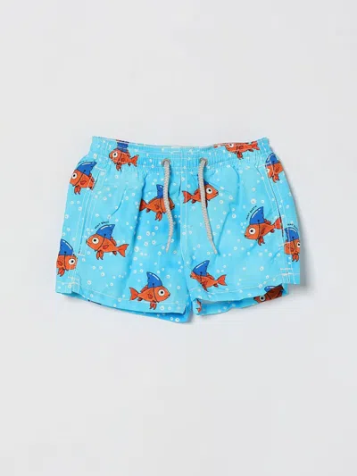 Mc2 Saint Barth Kids'  スイムウェア ボーイ カラー アジュール In Blue