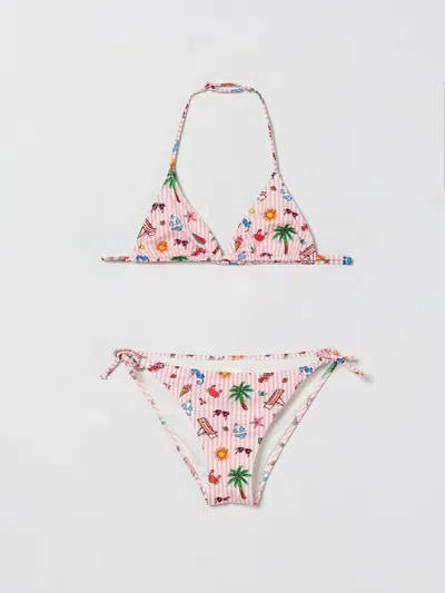 Mc2 Saint Barth Kids'  スイムウェア ボーイ カラー ピンク In Pink