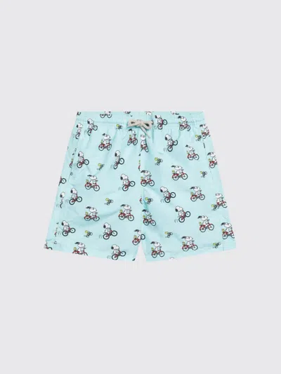 Mc2 Saint Barth Swimsuit Kids Color Turquoise In Blue
