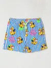 Mc2 Saint Barth Kids' X Crypto Puppets Jean Swim Shorts In Blue