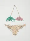 Mc2 Saint Barth Multicolor Bikini For Girl With Paisley Print