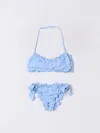 Mc2 Saint Barth Swimsuit  Kids Color Gnawed Blue In アジュール
