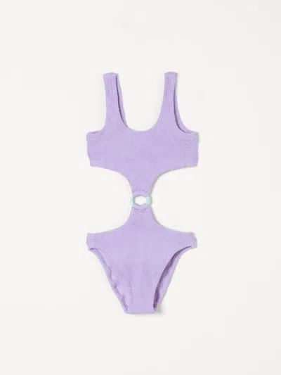 Mc2 Saint Barth Swimsuit  Kids Color Lilac In Brown