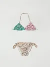 Mc2 Saint Barth Multicolor Bikini For Girl With Paisley Print