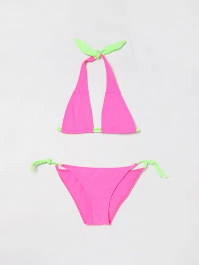 Mc2 Saint Barth Swimsuit  Kids Color Pink In Green
