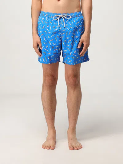 Mc2 Saint Barth Swimsuit  Men Color Gnawed Blue In Multi