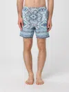 Mc2 Saint Barth Paisley-print Swim Shorts In Blue