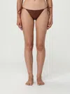 Mc2 Saint Barth Sequin-embellished Bikini Bottoms In Brown