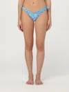 Mc2 Saint Barth Floral-print Bikini Briefs In Gnawed Blue
