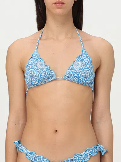 Mc2 Saint Barth Swimsuit  Woman Color Gnawed Blue