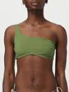 Mc2 Saint Barth Military Green One Shoulder Bralette Top Celestine