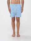 Mc2 Saint Barth Printed Swimsuit In Blue
