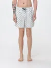 Mc2 Saint Barth Lighting Micro Anchor-print Swim Shorts In White