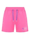 Mc2 Saint Barth One-piece Beachwear In Rosa Fluo
