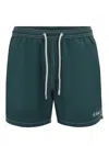 Mc2 Saint Barth Patmos Swims Shorts In Verde Scuro