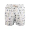 Mc2 Saint Barth Swimsuit With Fancy Pockets Gin Mare In White