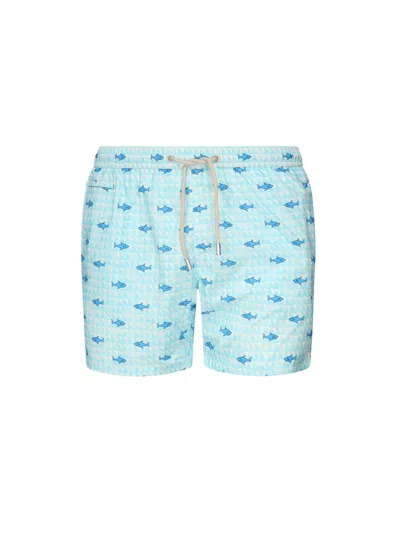 Mc2 Saint Barth Swimsuit With Print In Multi