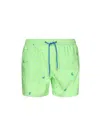 Mc2 Saint Barth Comfort Light Swim Shorts In Green