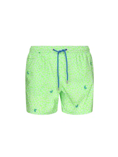 Mc2 Saint Barth Swimsuit With Print In Green