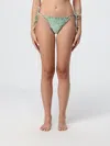 Mc2 Saint Barth Printed Bikini Bottom Swimsuit In Green