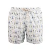 Mc2 Saint Barth Swimsuit With Fancy Pockets Gin Mare In White