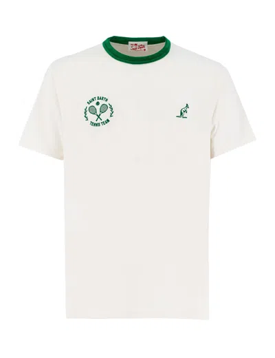 Mc2 Saint Barth T-shirt In Au Tennis 1057 Terry Emb