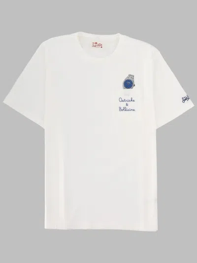 Mc2 Saint Barth T Shirt Con Ricamo In Multi