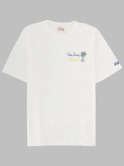 Mc2 Saint Barth T Shirt Con Ricamo In Multi