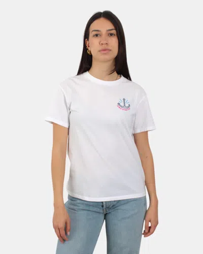 Mc2 Saint Barth T-shirt Crew Neck Cotton - Still Tu 01n Emb In White