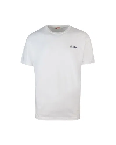 MC2 SAINT BARTH DOVER T-SHIRT WITH LOGO EMBROIDERY