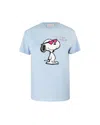 Mc2 Saint Barth T-shirt Emilie Azzurra Con Stampa Snoopy