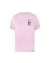 Mc2 Saint Barth T-shirt Emilie Rosa Con Ricamo Wine Queen