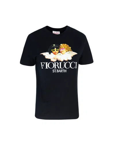 Mc2 Saint Barth T-shirt Fiorucci Nera In 05587f