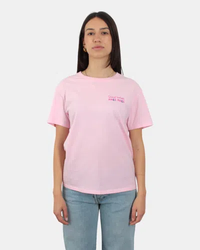 Mc2 Saint Barth T-shirt Girocollo In Cotone - Mare Male 20 Emb In Pink