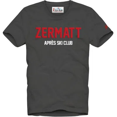 Mc2 Saint Barth T-shirt Man  - Arnott Zermatt Opens Ski 00 - Black