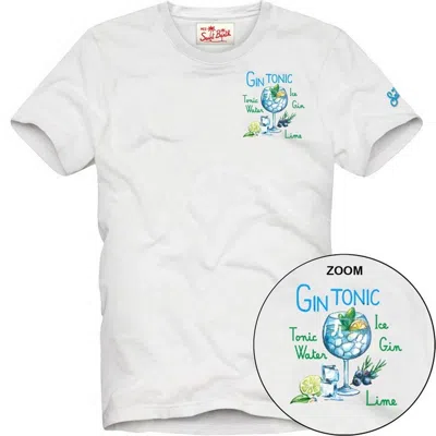 Mc2 Saint Barth T-shirt Man  - T-shirt Man Gin Glaze 01n Emb - N.d.
