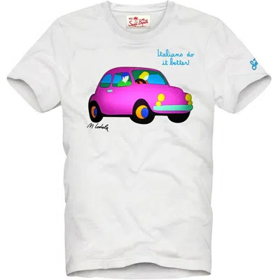 Mc2 Saint Barth T-shirt Man  - T-shirt Man Lodola Car 01n Emb - N.d.