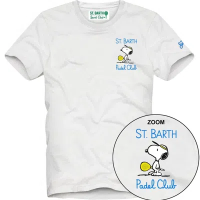Mc2 Saint Barth T-shirt Man  - T-shirt Man Snoopy Padel Club 01n Emb - N.d.