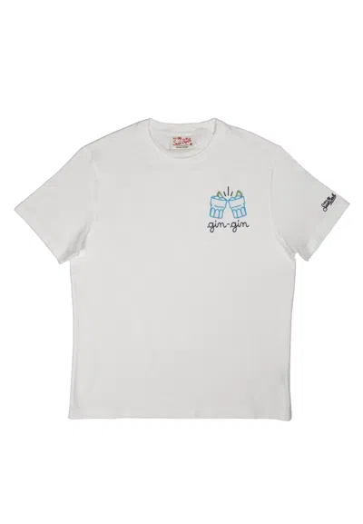 Mc2 Saint Barth T-shirt Man  Pot0001 05208h In White