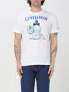 Mc2 Saint Barth T-shirt  Men Color Yellow Cream In White